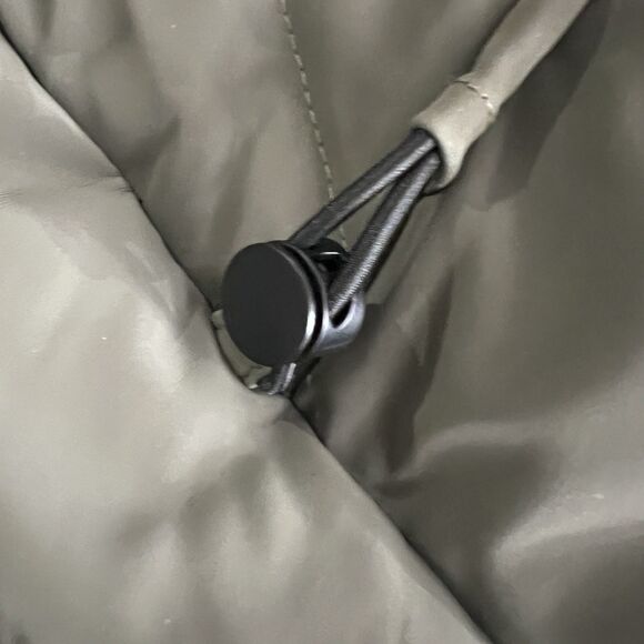 OOKIE AND LALA Carbon Puffer Jacket Hooded Quilted Bomber Black Size XL NWT - Picture 12 of 15